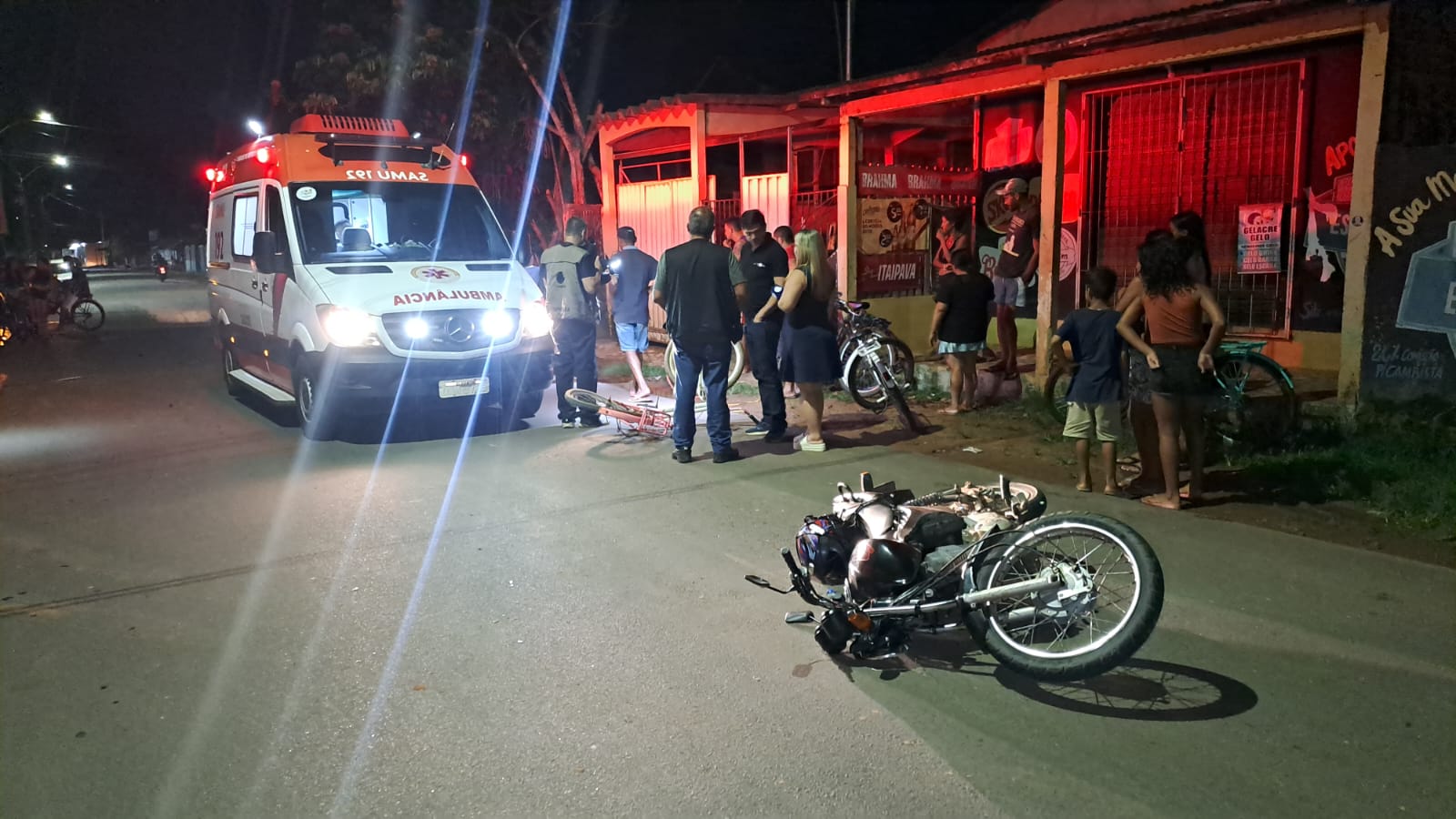Acidente fatal deixa ciclista morto e motociclista ferido no Taquari, em Rio Branco